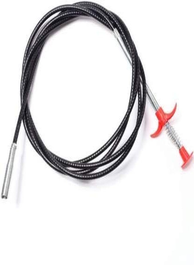Dezzy Drain Pipe Cleaning Spring Stick, Hair Catching Drain Pipe Cleaning Claw Wire , Spring Drain Pipe Basin Cleaner Tool (162cm) and (1 pic) - Image 1